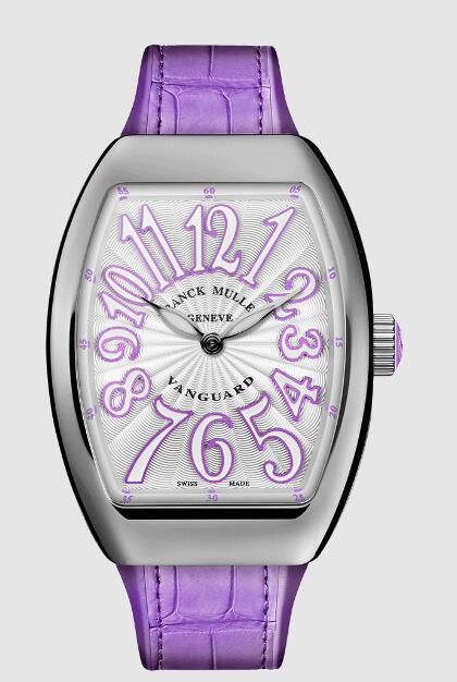 Buy Franck Muller Vanguard Lady Steel Replica Watch for sale Cheap Price V 35 SC AT FO AC.VL BLC.BLC VL